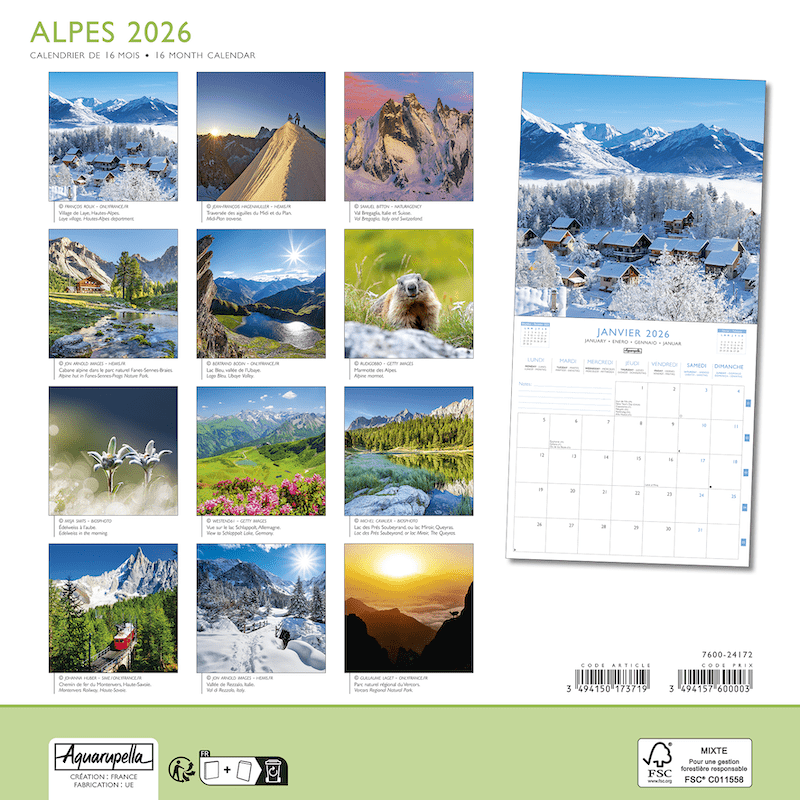 Alpes - Jaarkalender 2026 - Catch Utrecht