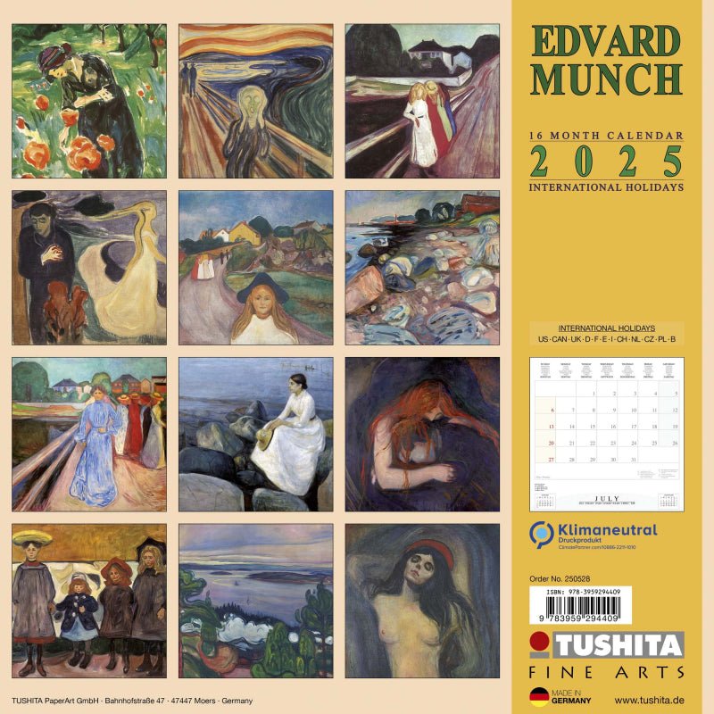 Edvard Munch - Jaarkalender 2025 - Catch Utrecht