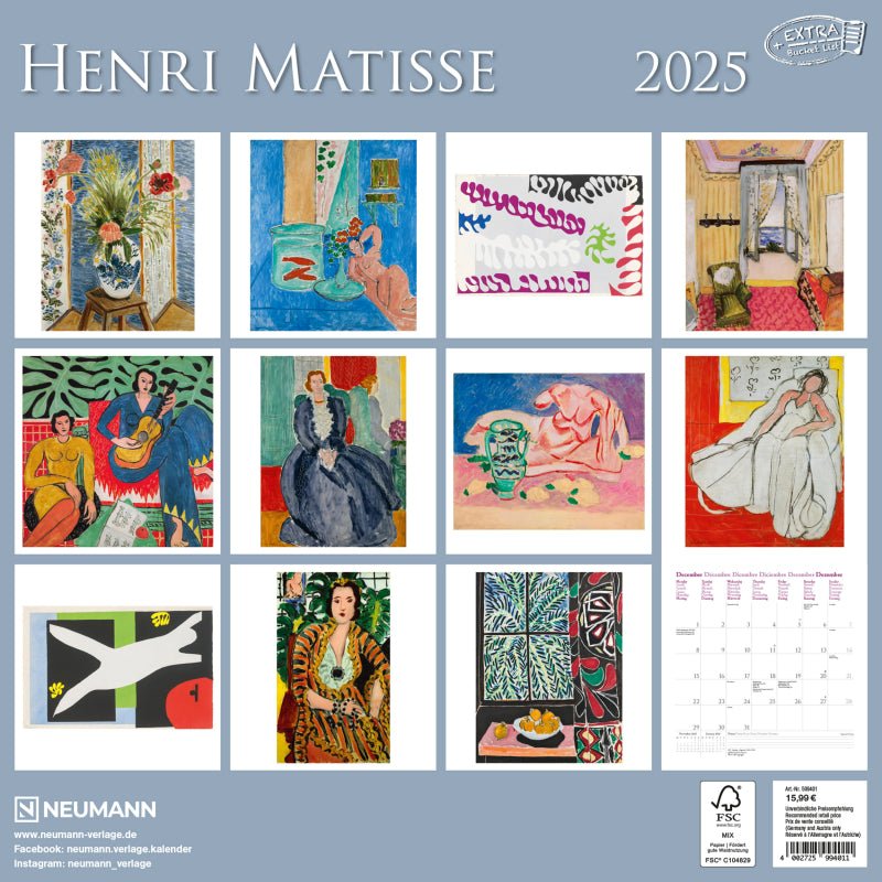 Henri Matisse - Jaarkalender 2025 - Catch Utrecht