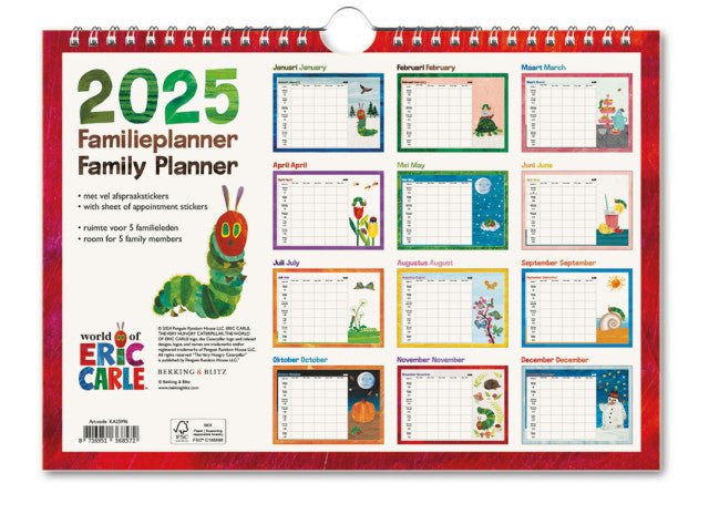 Rupsje Nooit genoeg - Familie planner 2025 (incl. stickers) - Catch Utrecht