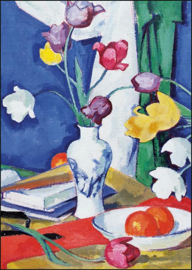 Tulips and fruit, Samuel John Peploe - Catch Utrecht