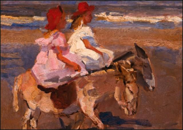 Donkey riding, Isaac Lazarus Israels - Catch Utrecht