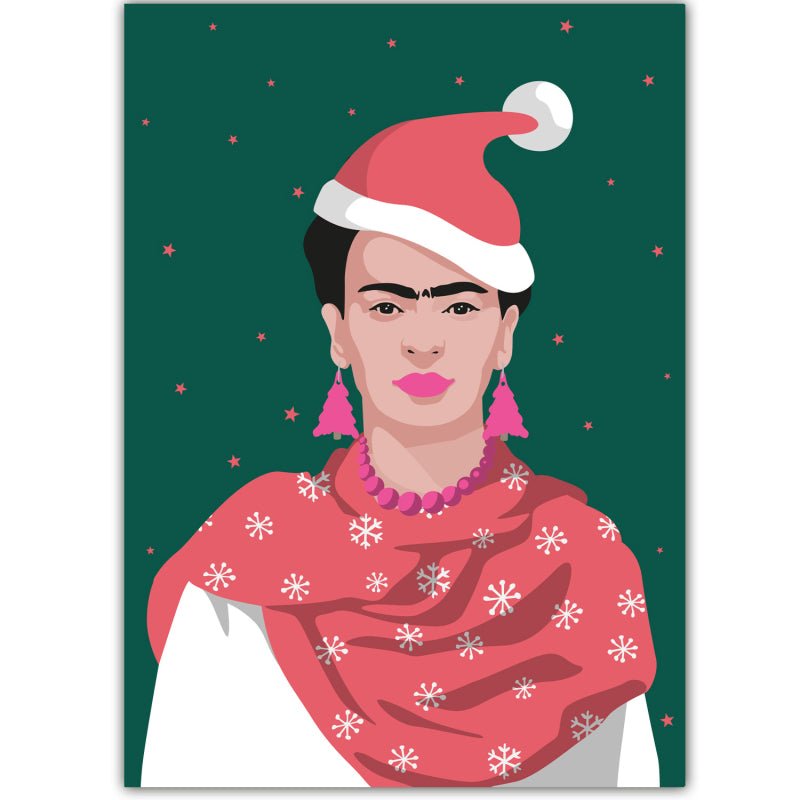 Frida Kahlo met kerstmuts - Catch Utrecht