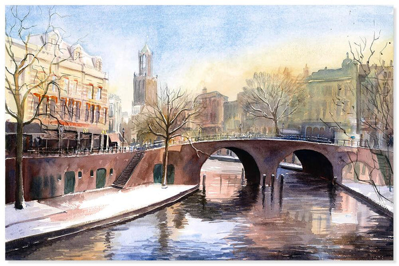 Oudegracht winter, Utrecht - Catch Utrecht